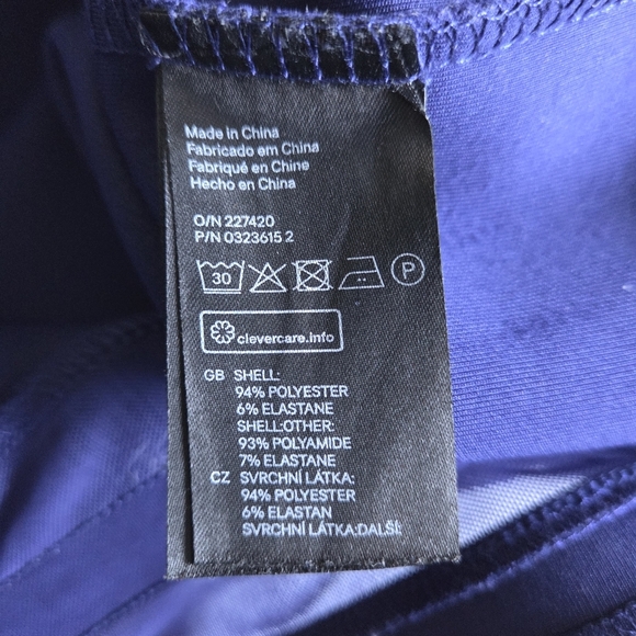 H&M Blue Mesh Panel Sleeveless Bodycon Dress - Picture 7 of 7